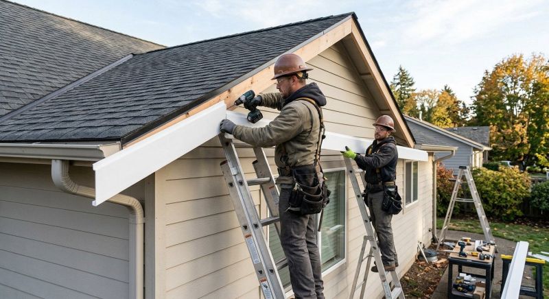 Garage Fascia Replacement in Conroe, TX