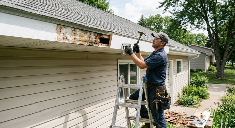 Garage Fascia Repair in Overland Park, KS