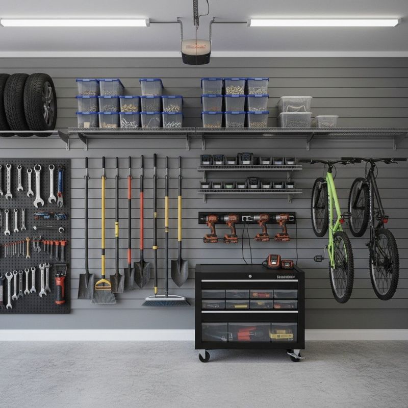 Garage Tool Rack Installation in Rockville, MD