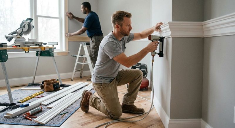 House Molding Installation in Wilmington, NC